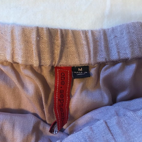 Anthropologie One September Pink Silk Skirt - Picture 2 of 2